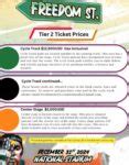 Freedom Street Concert Tier Ticket Prices Revealed Yardhype