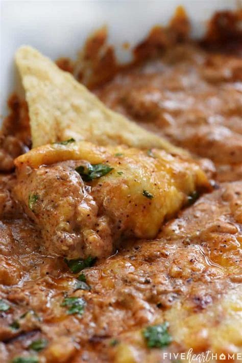 Zippy Beef Enchilada Dip Totally Addictive • Fivehearthome