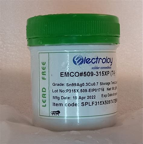 Solder Paste SACS0307 Electroloy Liquid Container ID 25736405955