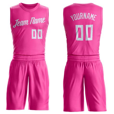 Custom Pink Basketball Jerseys For Menandwomenandyouth Fiitg