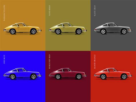 Classic Porsche 911 Colours Photograph By Mark Rogan Fine Art America