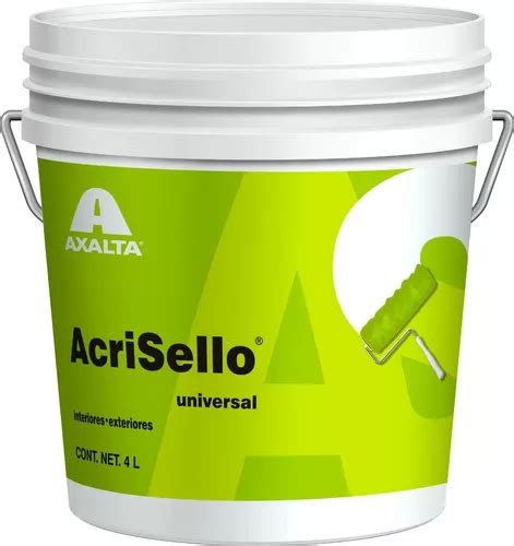 Sellador Transparente Vinil Acrílico Acrisello Axalta 4 L Meses sin