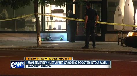 Man Suffers Serious Injuries In Pacific Beach Scooter Crash