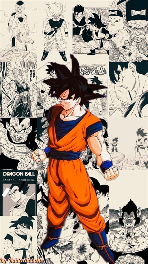 Goku Dibuat Oleh RaidenTadashi Dengan Latar Belakang Manga Pada Tahun