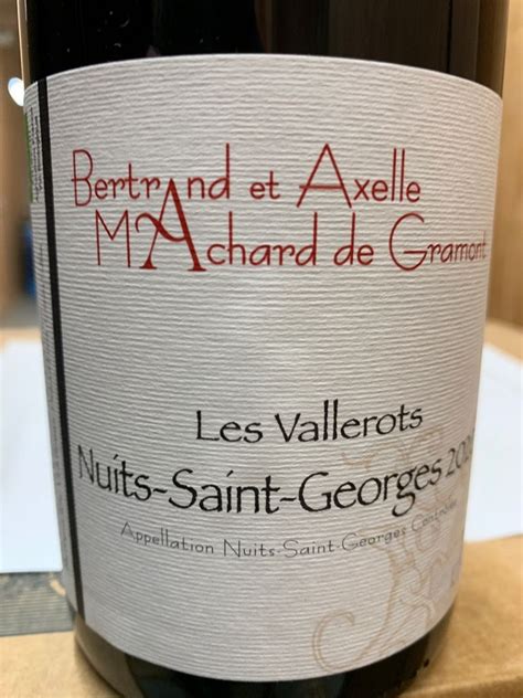 2020 Domaine Machard De Gramont Nuits St Georges Les Terrasses Des