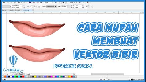 Tutorial Vektor Bibir Coreldraw Vector Art YouTube