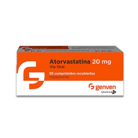 Atorvastatina Genven 20mg 30 Comprimidos Farmahorro