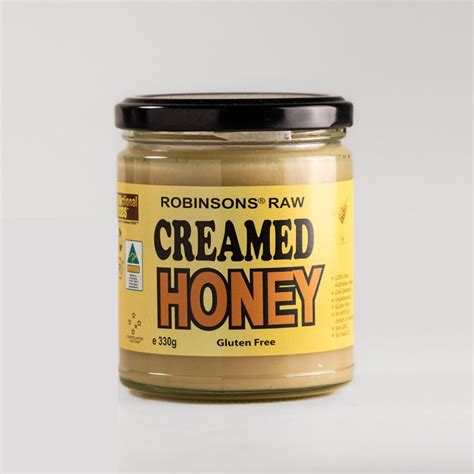 Robinsons Raw Creamed Honey 330g Aussiebasket