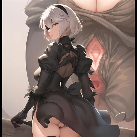 Rule 34 1girls Ai Generated Anus Highres Looking At Viewer Nier