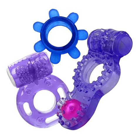 Kit 3 Anéis Peniano Prolongador mini Vibrador Anel Masculino Erótico Sex Shop Shopee Brasil