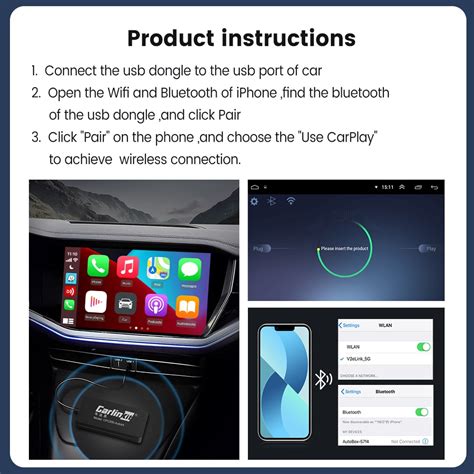 CarlinKit USB Wireless CarPlay Dongle Wired Android Auto AI Box ...