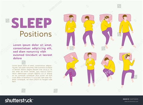 sleep positions human  posing human stock vector royalty