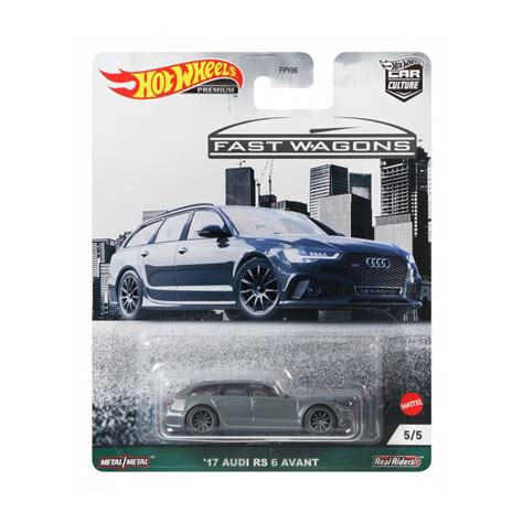 Masinuta Metalica Hot Wheels Premium Audi RS Avant Gri EMAG Ro