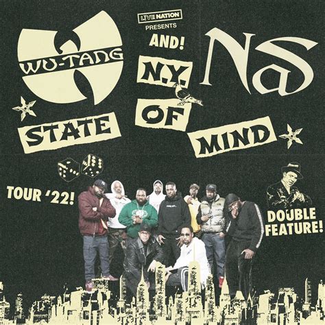 Wu Tang Clan Nas Ny State Of Mind Tour Atlas Artist Group