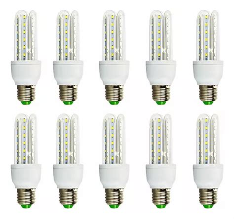 Kit 10 Lâmpada Led 12w Milho 3u Espiga E27 Bivolt Frio Parcelamento