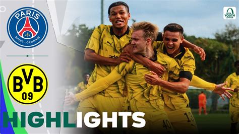 Paris Saint Germain Vs Borussia Dortmund Highlights Uefa Youth