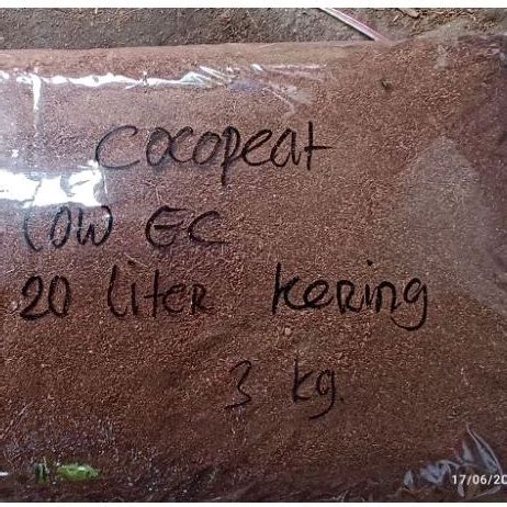 Jual Cocopeat Halus Cocopeat Low EC Kering 20 Liter Shopee Indonesia