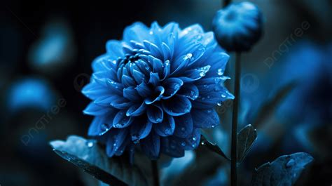 Blue Flower In The Dark Wallpapers 17 Background, Pictures Of Blue ...