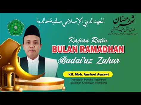 LIVE NGAJI RAMADHAN KITAB BADAI UZ ZUHUR HALAMAN 34 35 KH MOH