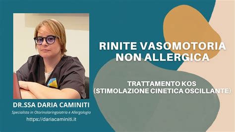 Rinite Vasomotoria Non Allergica Arriva Il Trattamento Kos