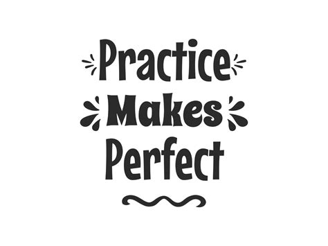 Practice Makes Perfect Graphic by DesignScape Arts · Creative Fabrica