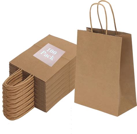 Amazon Joybe 100 Pack 6x3 25x8 Inch Small Brown Paper Bags With