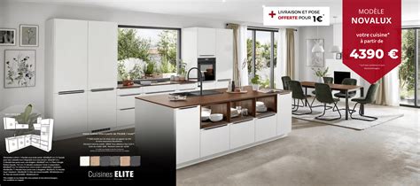 Novalux Blanc Alpin Brillant Cuisine Design Cuisines Elite