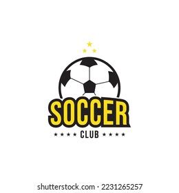 Soccer Team Emblem Logo Design Vector Stock Vector (Royalty Free ...