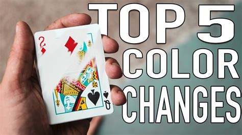 BEST COLOR CHANGES Top 5 YouTube