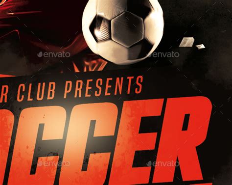 Soccer Match Night Flyer Print Templates Graphicriver