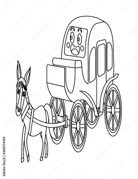 Wagon Coloring Page