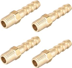 Uxcell Brass Fitting Connector Metric M Male To Barb Fit Hose Id Mm