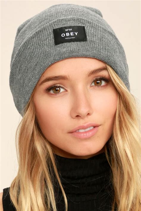 Obey Vernon Heather Grey Beanie 2600