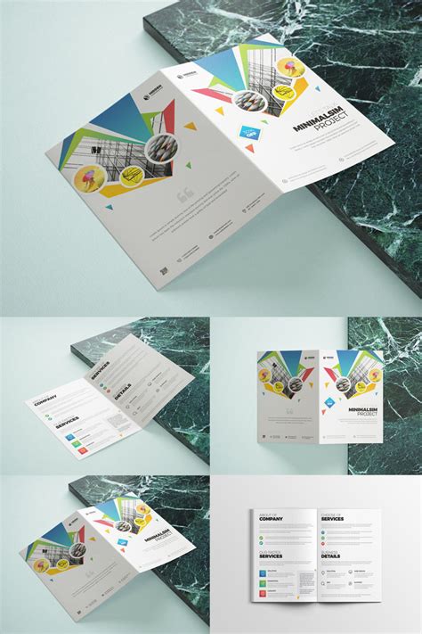 Creative Bi Fold Brochure Design Templates Entheosweb