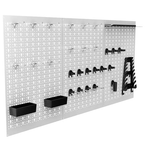 Pegboard Smith 47 23 5in 45PCS Metal Pegboard Storage Kit For