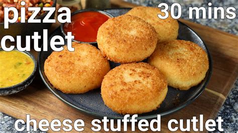 Cheese Stuffed Pizza Cutlet Kids Favorite Snack Recipe Cutlet Pizza