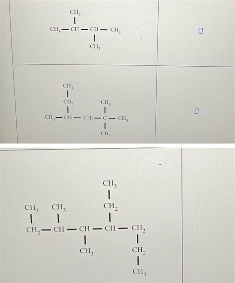 Solved Name The Following Organic Compounds CH 3 1 0 CH CH CH