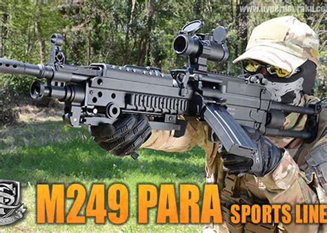 Hyperdouraku Sandt M249 Para Sportsline Aeg Popular Airsoft Welcome