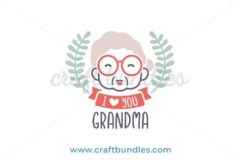 4240 Love Grandma Svg Dxf Include