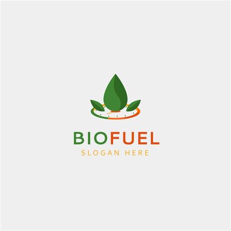 Free Vector | Flat design biofuel logo template