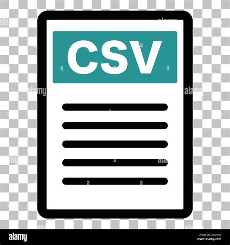 CSV File Icon With Transparent Background Editable Vector Stock Vector