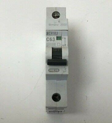 MCH163 EATON MEM 63a MCB MEMSHIELD 2 C TYPE SINGLE POLE MEM83 EBay