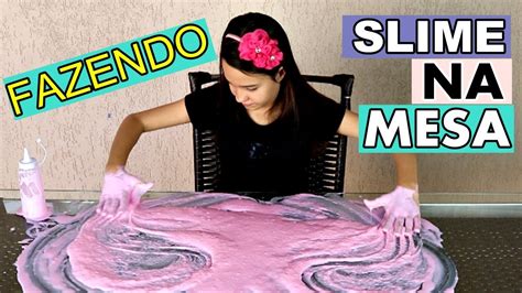 Fazendo 1kg De Slime Direto Na Mesa Por LÍvia Sturnik Youtube