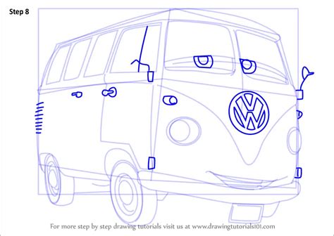 How to Draw Fillmore from Cars 3 (Cars 3) Step by Step ...