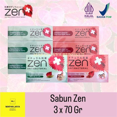 Jual Sabun Zen Gr Sabun Mandi Batang Zen Antibacterial Body Wash