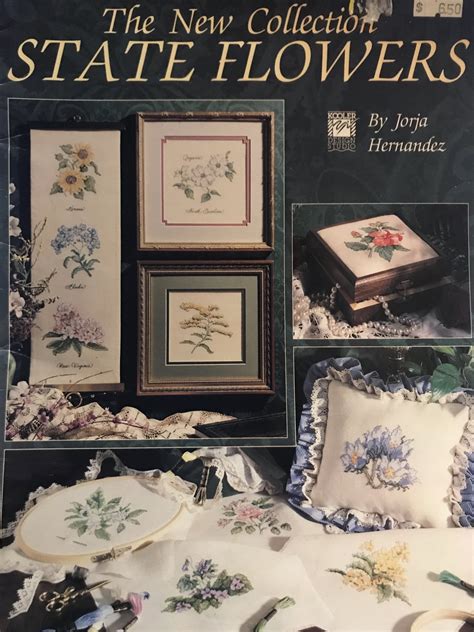 Leisure Arts Cross Stitch Charts The New Collection State Flowers