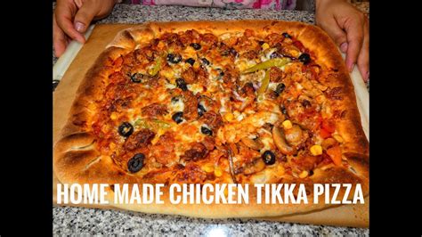 Chicken Tikka Pizza Recipe Youtube