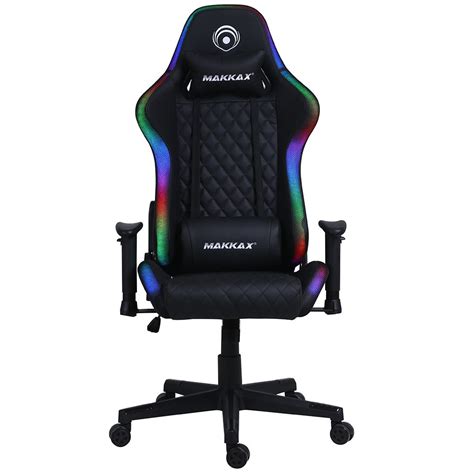 Silla Gamer Makkax Con Luces RGB Varios Colores LyS Electro Hogar