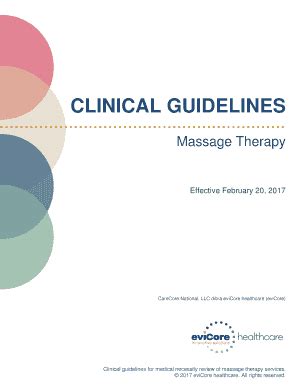 Fillable Online Clinical Guidelines For Medical Necessity Review Of