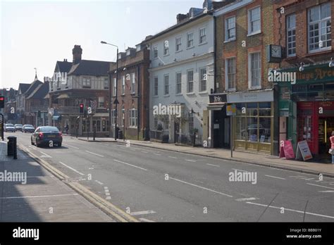 High Street St Albans UK Stock Photo - Alamy